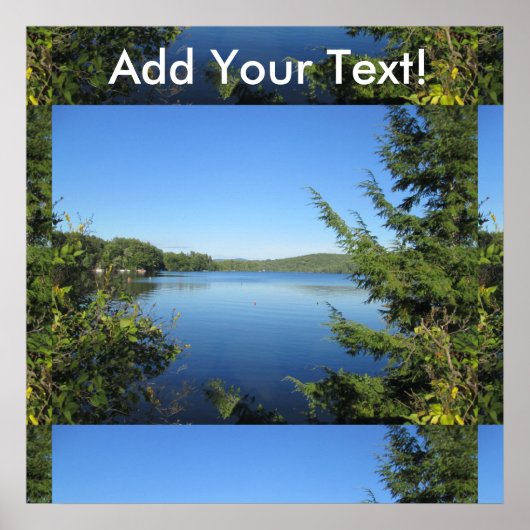 Little Squam Lake Blue Poster (Vorne)
