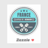 Little St Bernard Pass Französisch italy Alpenmoti Aufkleber (Blatt)