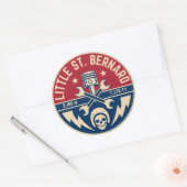 Little St Bernard Pass Französisch italy Alpenmoto Runder Aufkleber (Umschlag)