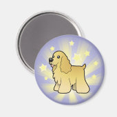 Little Star American Cocker Spaniel Magnet (Vorderseite/Rückseite)