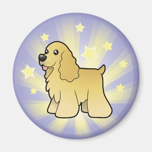 Little Star American Cocker Spaniel Magnet (Vorne)