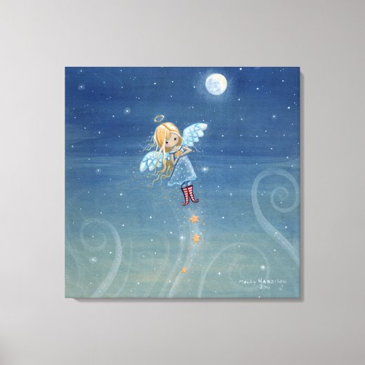 Little Star Angel Canvas Print Leinwanddruck (Vorderseite)