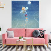 Little Star Angel Canvas Print Leinwanddruck (Insitu (Wohnzimmer))