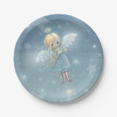 Little Star Angel Holiday Art Pappteller (Vorderseite)