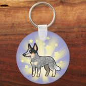 Little Star Australian Cattle Dog / Kelpie Schlüsselanhänger (Vorderseite)