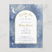 Little Star Baby Dusche Einladung Postkarte (Vorderseite)