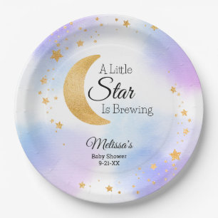 Little Star braut einen träumerischen Baby Shower Pappteller