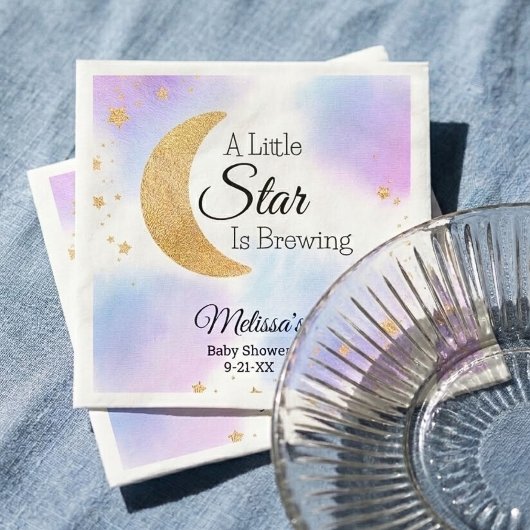 Little Star Brewing Dreamy Baby Shower Serviette