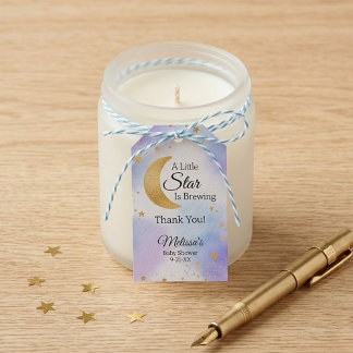 Little Star Brewing Thank You Baby Shower Geschenkanhänger