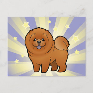 Little Star Chow Chow Postkarte