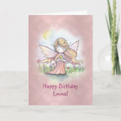 Little Star Fairy Girls Geburtstagkarte Karte (Vorderseite)