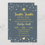 Little Star Gender Neutral Baby Shower Einladung (Vorne/Hinten)