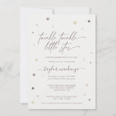 Little Star Gender Neutral Baby Shower Einladung (Vorderseite)