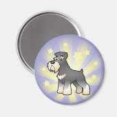 Little Star Gigant/Standard/Miniaturschnauzer Magnet (Vorderseite/Rückseite)
