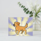 Little Star Golden Postkarte (Stehend Vorderseite)