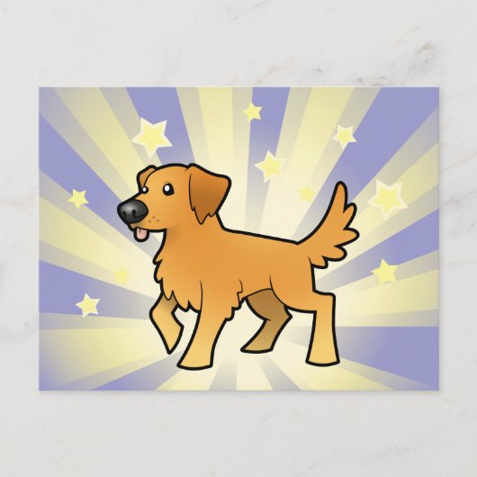 Little Star Golden Postkarte (Vorderseite)