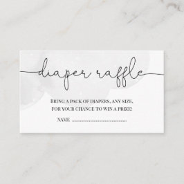 Little Star Gray Baby Duwer Diaper Raffle Begleitkarte