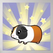 Little Star Guinea Pig (glatte Haare) Poster (Vorne)