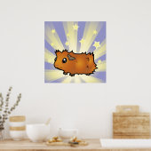 Little Star Guinea Pig (pechy) Poster (Küche)