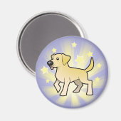 Little Star Labrador Retriever Magnet (Vorderseite/Rückseite)