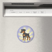 Little Star Miniature Pinscher / Manchester Terrie Magnet (In Situ (Geschirrspüler))