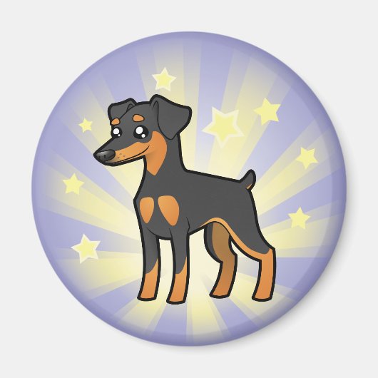 Little Star Miniature Pinscher / Manchester Terrie Magnet (Vorne)