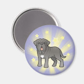 Little Star Neapolitan Mastiff Magnet (Vorderseite/Rückseite)