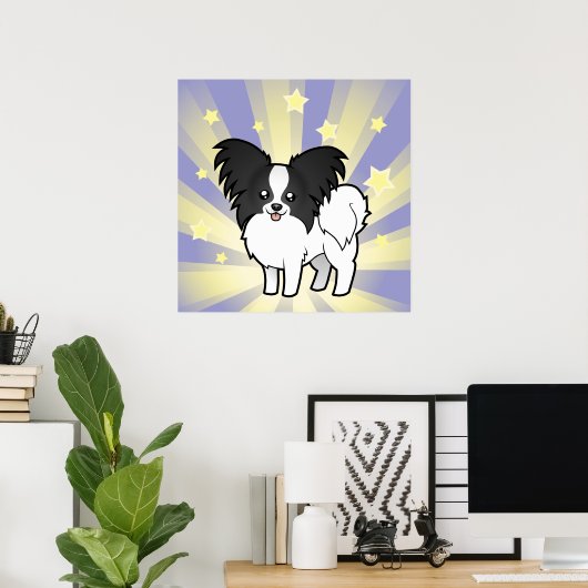 Little Star Papillon Poster (Heimbüro)