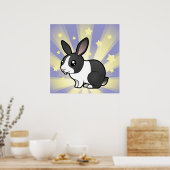 Little Star Rabbit (geschmeidiges, geschmeidiges O Poster (Küche)