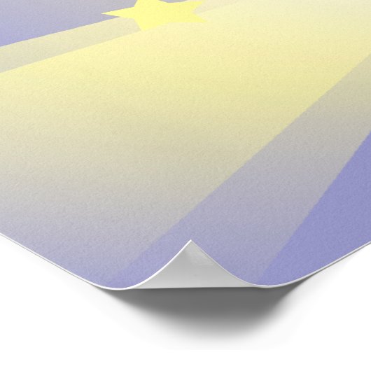 Little Star Rabbit (geschmeidiges, geschmeidiges O Poster (Ecke)