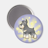 Little Star Schnauzer Magnet (Vorderseite/Rückseite)