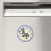 Little Star Schnauzer Magnet (In Situ (Geschirrspüler))