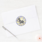 Little Star Schnauzer Runder Aufkleber (Umschlag)
