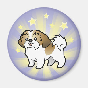 Little Star Shih Tzu (Welpenschnitt) Magnet