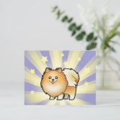 Little Star Spitz Postkarte (Stehend Vorderseite)