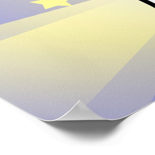 Little Star Staffordshire Bull Terrier Poster (Ecke)