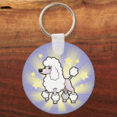 Little Star Standard/Miniatur/Spielzeug Poodle Sho Schlüsselanhänger (Vorderseite)