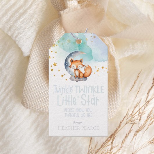 Little Star Woodland Fox Kinderdusche Geschenkanhänger