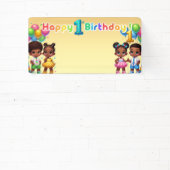 Little Stars First Birthday Bash Banner (InSitu)