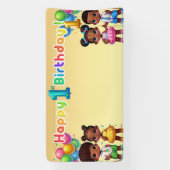Little Stars First Birthday Bash Banner (Vertikal)