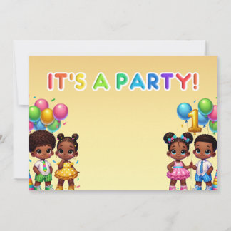 Little Stars First Birthday Bash Einladung