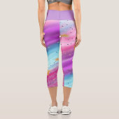 Little Stars Rainbow High Waisted Capris (Rückseite)
