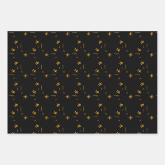 Little stars wrapping paper set of 3 geschenkpapier set (Vorderseite 3)