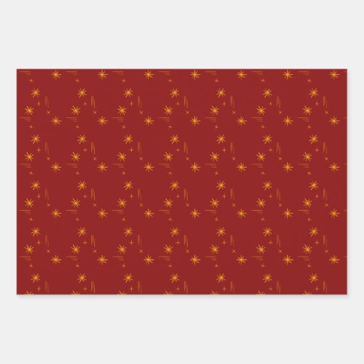 Little stars wrapping paper set of 3 geschenkpapier set (Vorderseite 2)