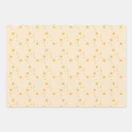 Little stars wrapping paper set of 3 geschenkpapier set