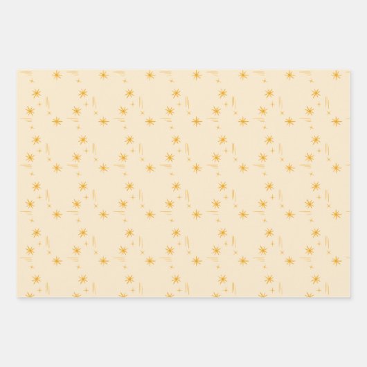 Little stars wrapping paper set of 3 geschenkpapier set (Vorderseite)