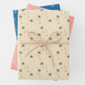 Little stars wrapping paper set of 3 geschenkpapier set (Beispiel)