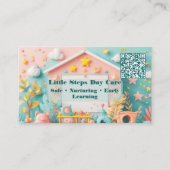 Little Steps Day Care Small Business QR Code Visitenkarte (Vorderseite)