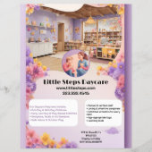 Little Steps Daycare Company Logo Modern Customize Flyer (Vorne)