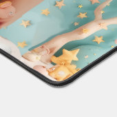 Little Steps Daycare Pastel Greenery Personalized Schreibtischunterlage (Ecke)